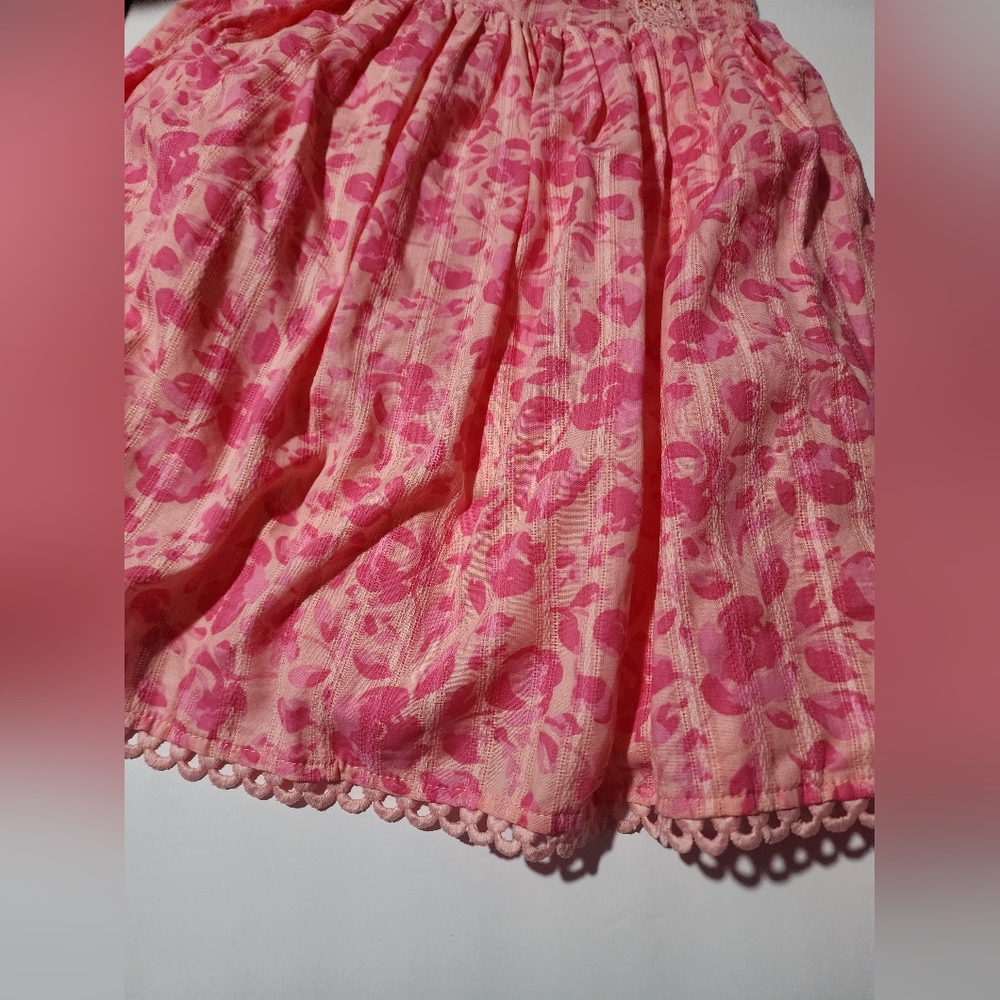 Joie Kids Pink Floral Sleeveless Dress 6 Y - Picture 7 of 10